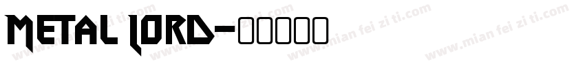 Metal Lord字体转换